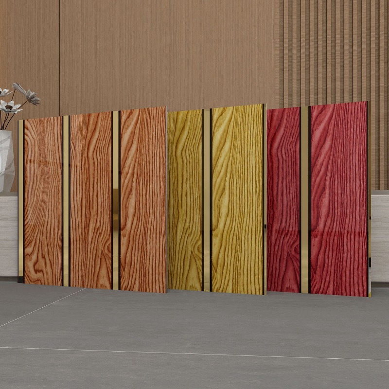 Panneaux muraux en bois grainé - Pvc Panel Background avis et prix