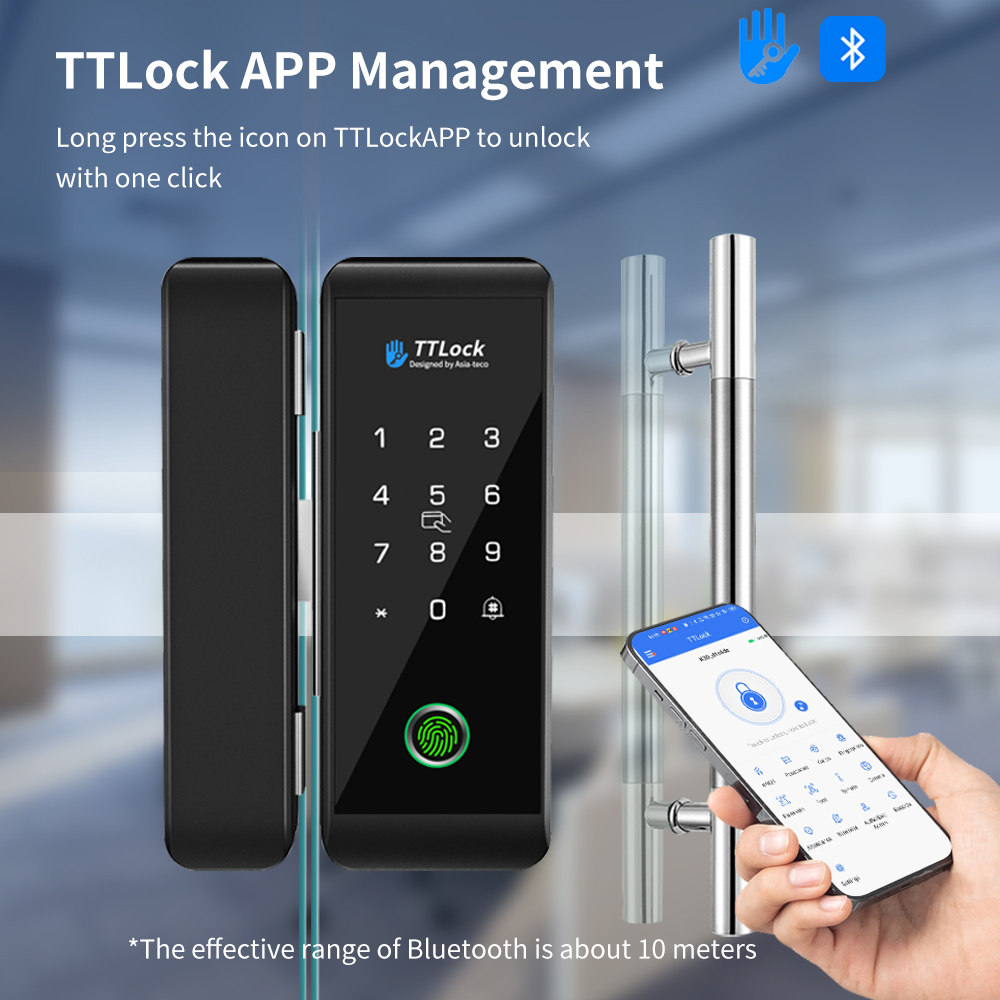 TTLOCK serrure en verre intell - Glass Door Hinge avis et prix